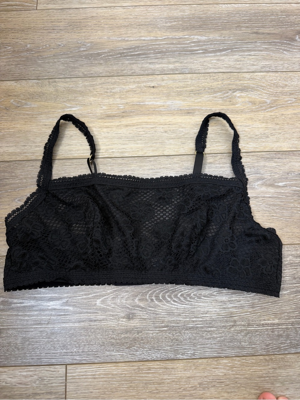 aerie Black Lace Bralette Sz XL
